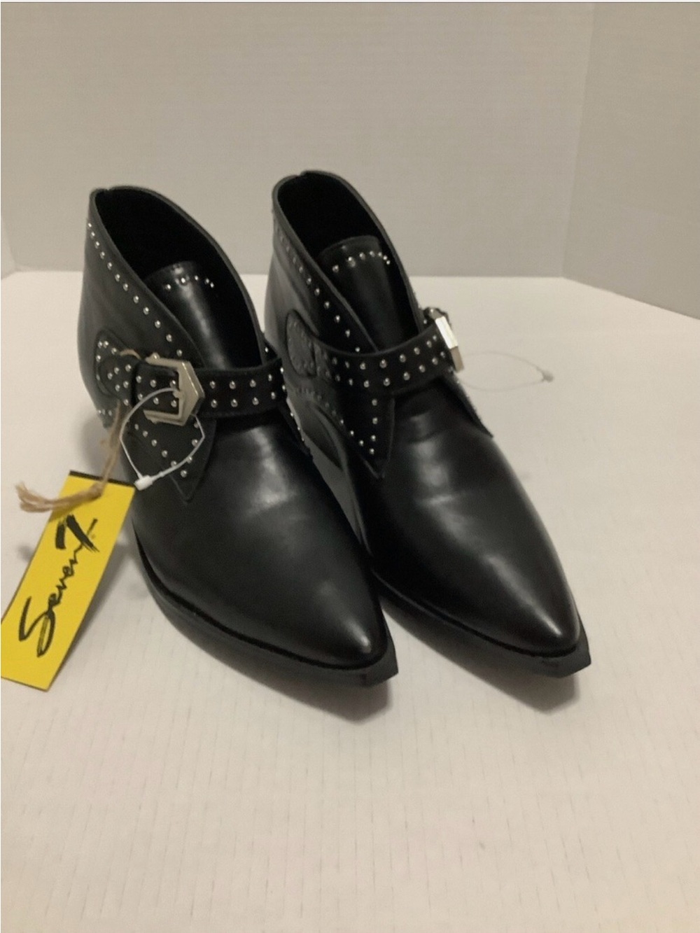 Studded Black Ankle Boots